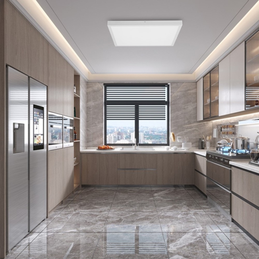 Immax NEO 07277L - LED Stmievateľné kúpeľňové stropné svietidlo NEO LITE FRAME LED/50W/230V IP44 Wi-Fi Tuya +dálkové ovládanie biela