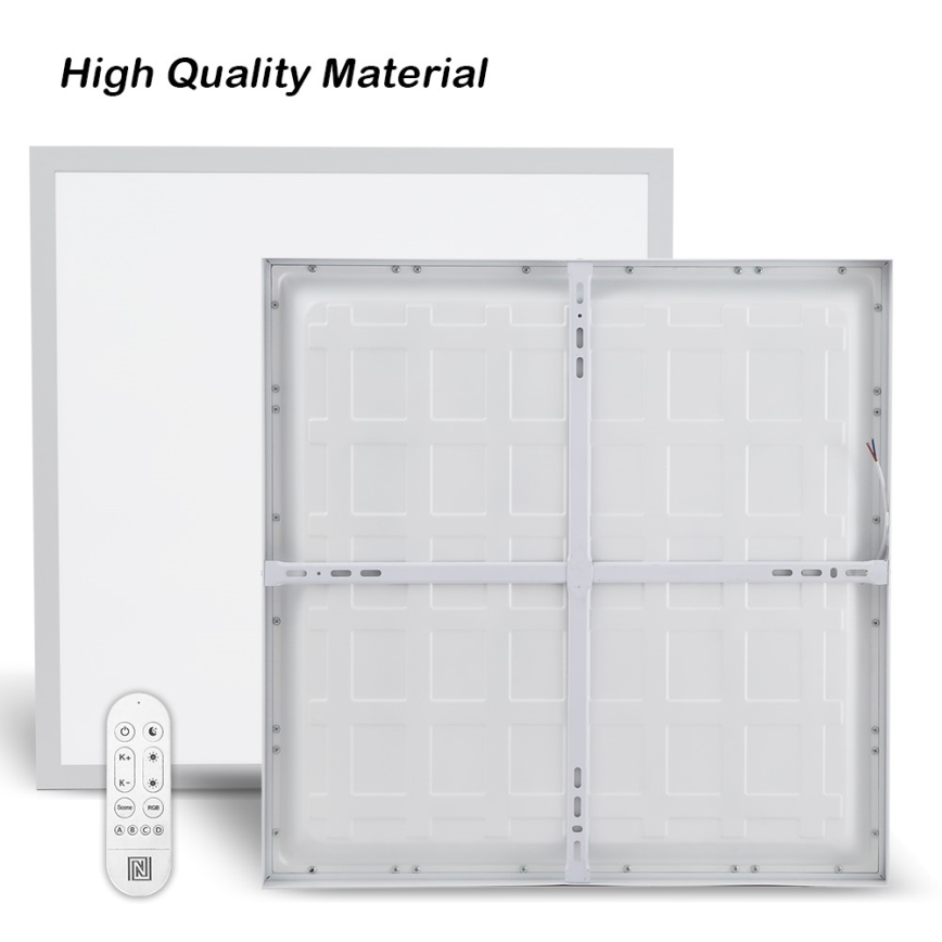 Immax NEO 07277L - LED Stmievateľné kúpeľňové stropné svietidlo NEO LITE FRAME LED/50W/230V IP44 Wi-Fi Tuya +dálkové ovládanie biela
