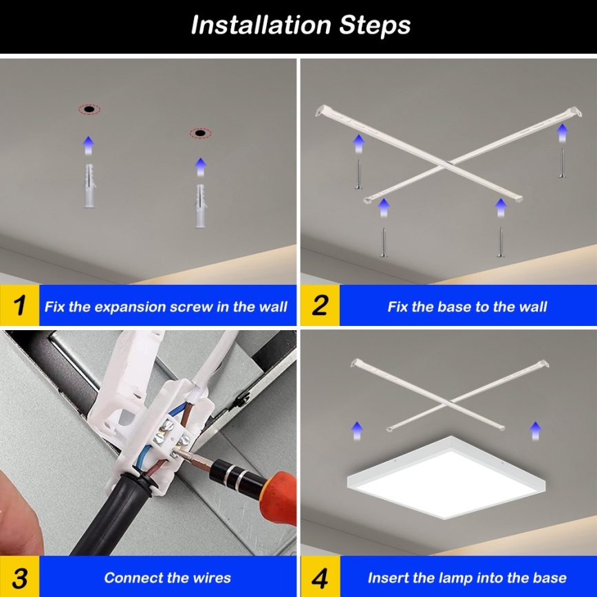 Immax NEO 07277L - LED Stmievateľné kúpeľňové stropné svietidlo NEO LITE FRAME LED/50W/230V IP44 Wi-Fi Tuya +dálkové ovládanie biela