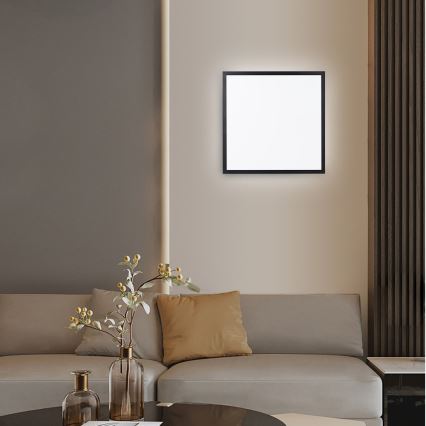 Immax NEO 07279L - LED Stmievateľné kúpeľňové stropné svietidlo NEO LITE FRAME LED/50W/230V IP44 Wi-Fi Tuya + diaľkové ovládanie čierna