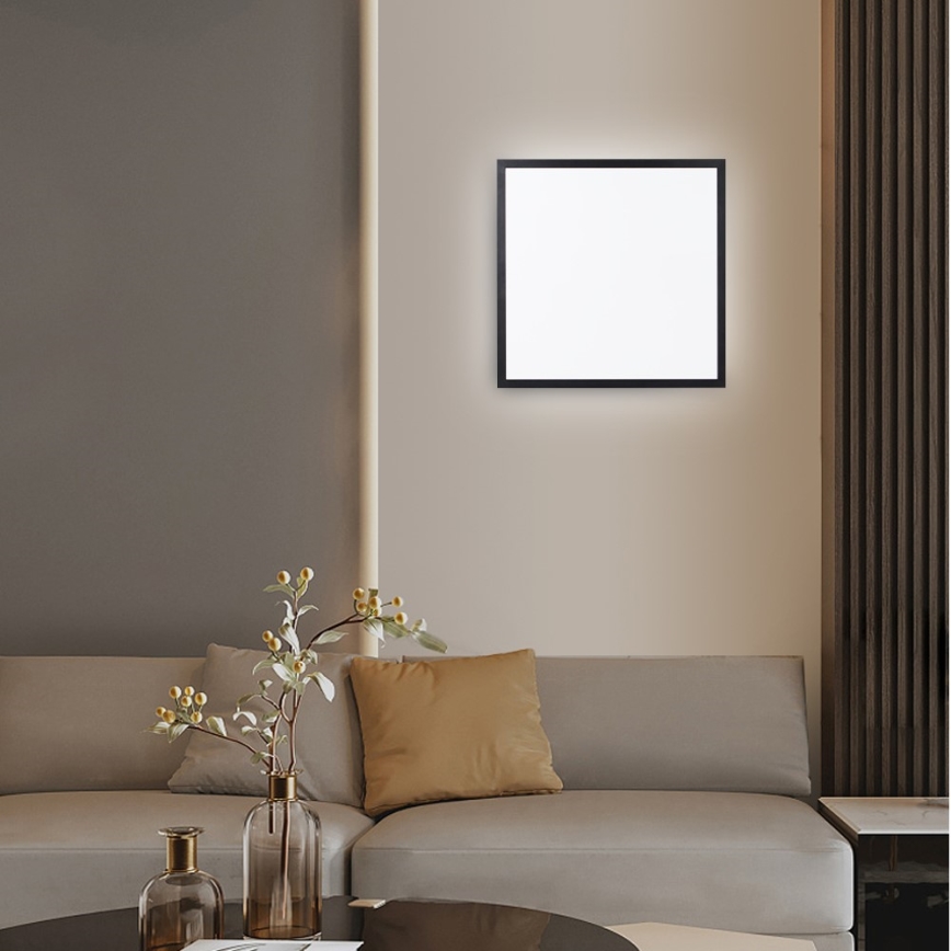 Immax NEO 07279L - LED Stmievateľné kúpeľňové stropné svietidlo NEO LITE FRAME LED/50W/230V IP44 Wi-Fi Tuya + diaľkové ovládanie čierna