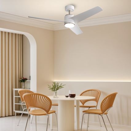 Immax NEO 07282L - LED+CCT Stmievateľný stropný ventilátor BEAUTY LED/18W/230V 3000/4000/6000K Wi-Fi Tuya pr. 132 cm + diaľkové ovládanie