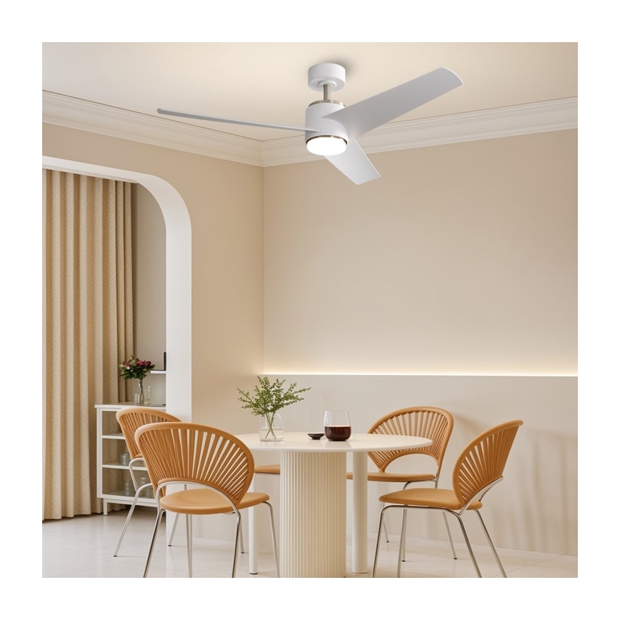 Immax NEO 07282L - LED+CCT Stmievateľný stropný ventilátor BEAUTY LED/18W/230V 3000/4000/6000K Wi-Fi Tuya + diaľkové ovládanie