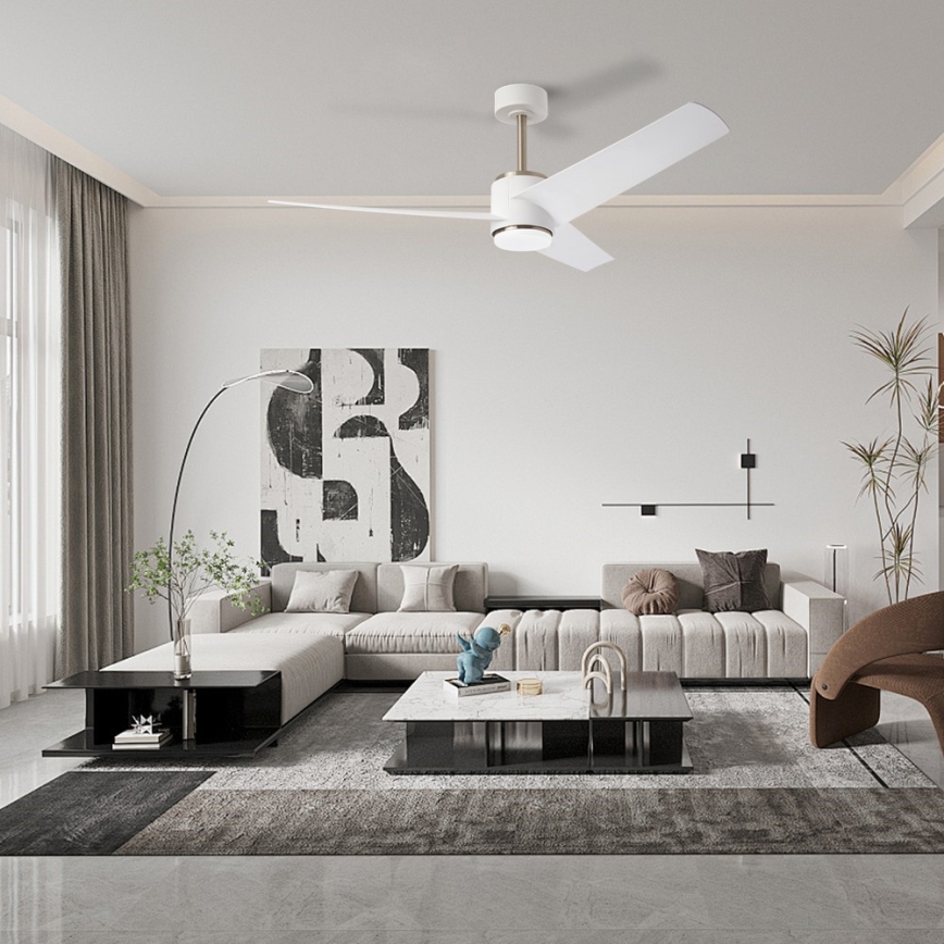 Immax NEO 07282L - LED+CCT Stmievateľný stropný ventilátor BEAUTY LED/18W/230V 3000/4000/6000K Wi-Fi Tuya + diaľkové ovládanie