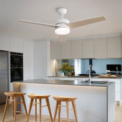 Immax NEO 07284L - LED+CCT stmievateľný stropný ventilátor VARIABLE LED/24W/230V 3000/4000/6000K Wi-Fi Tuya pr. 132 cm + diaľkové ovládanie