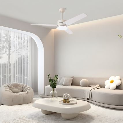 Immax NEO 07284L - LED+CCT stmievateľný stropný ventilátor VARIABLE LED/24W/230V 3000/4000/6000K Wi-Fi Tuya pr. 132 cm + diaľkové ovládanie