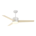 Immax NEO 07284L - LED+CCT Stmievateľný stropný ventilátor VARIABLE LED/24W/230V 3000/4000/6000K Wi-Fi Tuya + diaľkové ovládanie