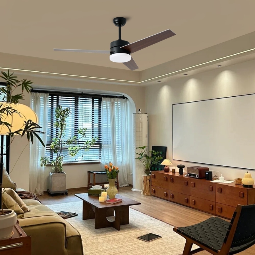 Immax NEO 07285L - LED+CCT stmievateľný stropný ventilátor VARIABLE LED/24W/230V 3000/4000/6000K Wi-Fi Tuya priemer 132 cm + diaľkové ovládanie