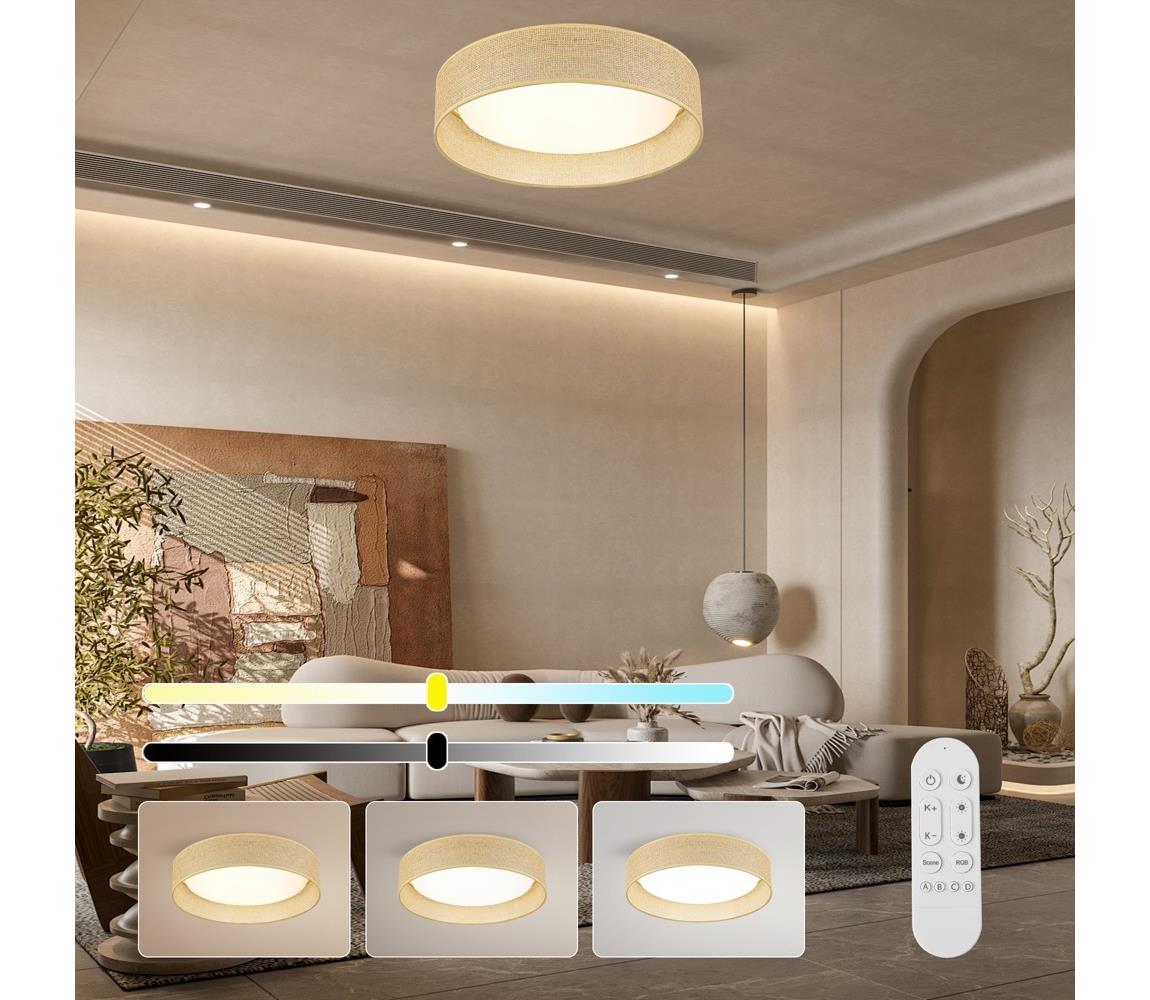 NEO 07289L - LED+CCT stmievateľné stropné svietidlo LONA 36W/230V pr. 45,5 cm + DO 07289L