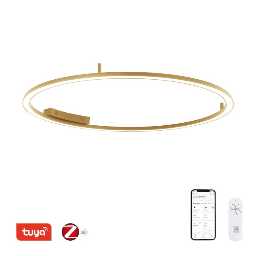 Immax NEO 07290-120G - LED+CCT Stmievateľné stropné svietidlo FINO LED/55W/230V 2700-6500K Tuya pr. 120 cm + diaľkové ovládanie