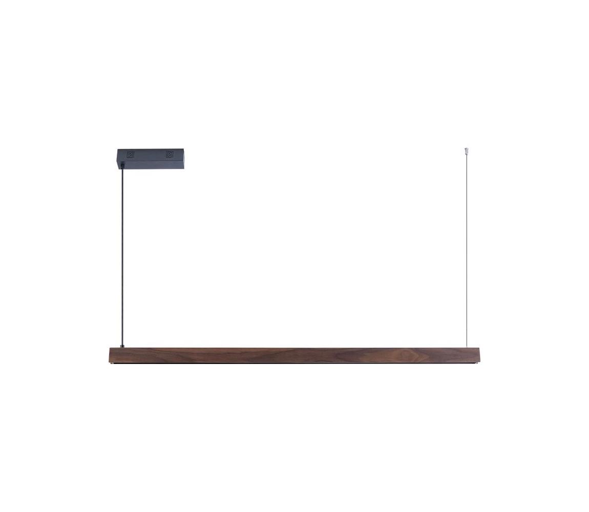 NEO 07300L-LED Stmievateľný luster na lankovom zavesení MADEIRA 26W/230V Wi‑Fi Tuya 122 cm orech 07300L