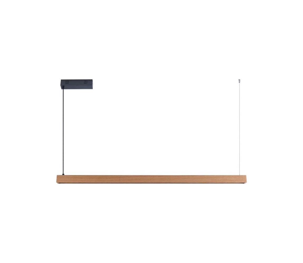 NEO 07303L - LED stmievateľný luster na lanku MADEIRA 26W/230V Wi-Fi Tuya 122 cm dub 07303L
