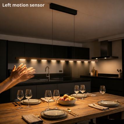 Immax NEO 07309L - stmievateľný LED závesný luster na lane so senzorom MADEIRA LED/37W/230V 157 cm orech