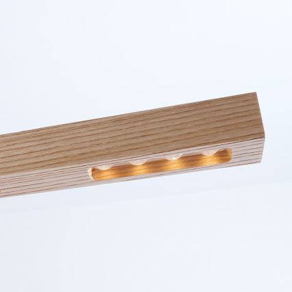 Immax NEO 07310L - LED stmievateľný luster na lane so senzorom MADEIRA LED/37W/230V 157 cm jaseň