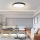 Immax NEO 07313L - LED stmievateľné stropné svietidlo SEMPLICI LED/96W/230V pr. 80 cm Wi-Fi Tuya čierna + diaľkové ovládanie