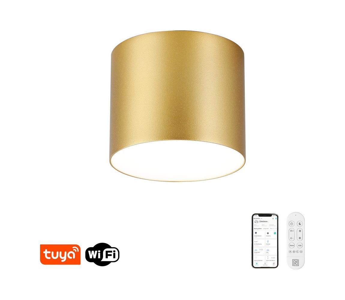 NEO 07317L - LED stmievateľné stropné svietidlo RONDATE 18W/230V 11,5 cm Wi-Fi Tuya zlaté 07317L