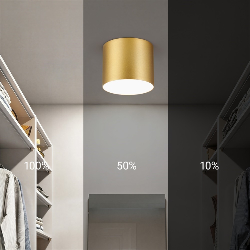 Immax NEO 07317L - LED stmievateľné stropné svietidlo RONDATE LED/18W/230V pr. 11,5cm Wi-Fi Tuya zlatá