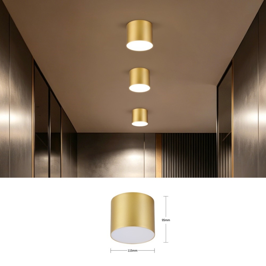 Immax NEO 07317L - LED stmievateľné stropné svietidlo RONDATE LED/18W/230V pr. 11,5cm Wi-Fi Tuya zlatá
