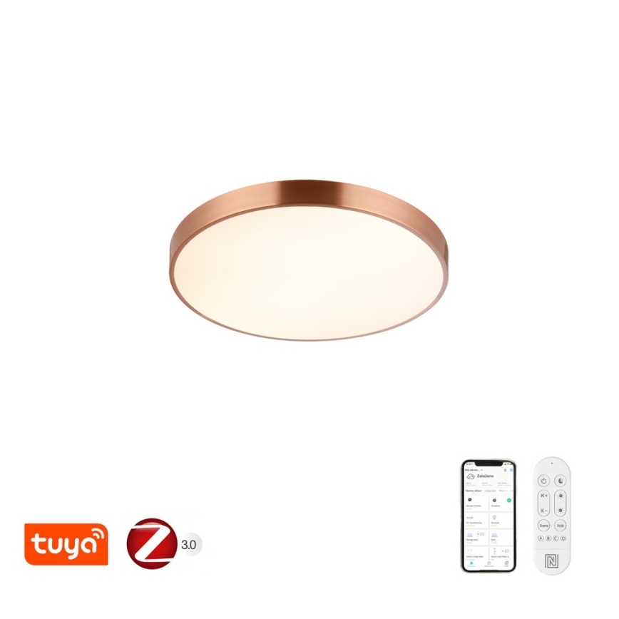 Immax NEO 07321L - LED stmievateľné stropné svietidlo NEO LITE SEMPLICI LED/36W/230V pr. 40 cm Tuya ružovo-zlatá + diaľkové ovládanie