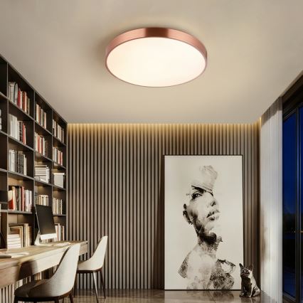 Immax NEO 07321L - LED stmievateľné stropné svietidlo NEO LITE SEMPLICI LED/36W/230V pr. 40 cm Tuya ružovo-zlatá + diaľkové ovládanie
