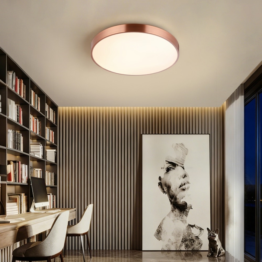 Immax NEO 07321L - LED stmievateľné stropné svietidlo NEO LITE SEMPLICI LED/36W/230V pr. 40 cm Tuya ružovo-zlatá + diaľkové ovládanie