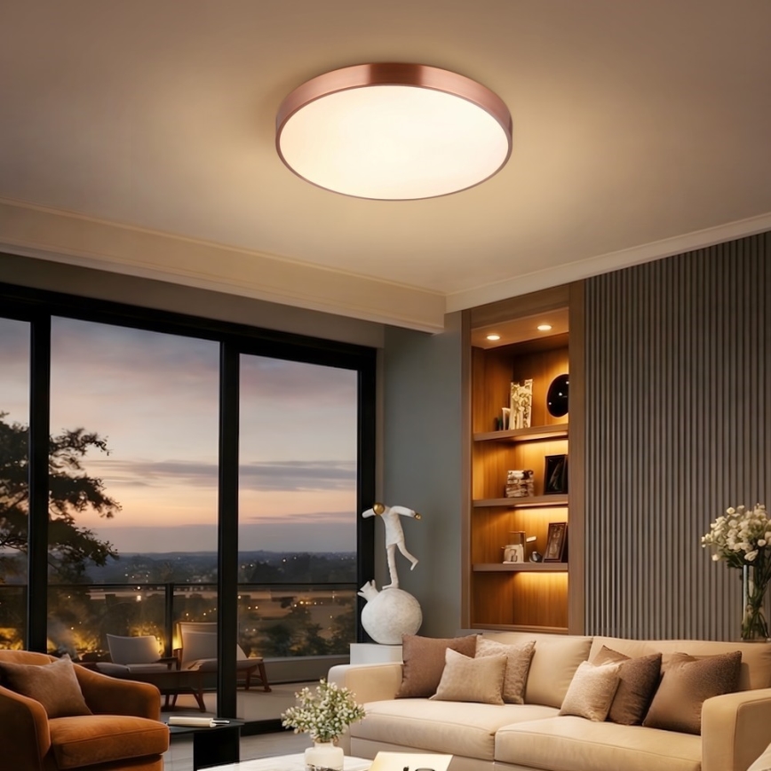 Immax NEO 07321L - LED stmievateľné stropné svietidlo NEO LITE SEMPLICI LED/36W/230V pr. 40 cm Tuya ružovo-zlatá + diaľkové ovládanie