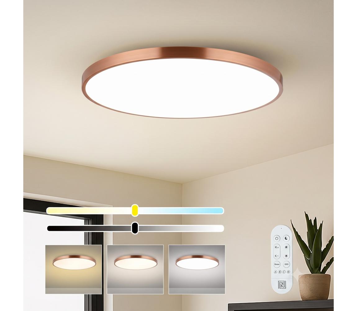 NEO 07324L-LED stmievateľné stropné svietidlo SEMPLICI 128W/230V pr.100cm Wi-Fi Tuya zlaté + DO 07324L
