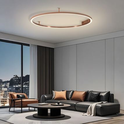 Immax NEO 07325-120C - LED Stmievateľné stropné svietidlo FINO LED/72W/230V 120 cm Tuya ružové zlato + diaľkové ovládanie