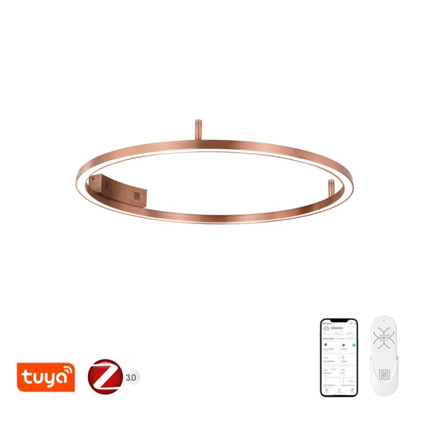 Immax NEO 07326-80C - stmievateľné LED stropné svietidlo FINO LED/55W/230V 80 cm Tuya ružové zlato + diaľkové ovládanie