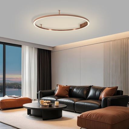 Immax NEO 07326-80C - stmievateľné LED stropné svietidlo FINO LED/55W/230V 80 cm Tuya ružové zlato + diaľkové ovládanie