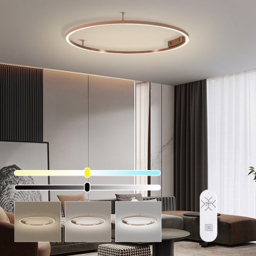 Immax NEO 07326-80C - stmievateľné LED stropné svietidlo FINO LED/55W/230V 80 cm Tuya ružové zlato + diaľkové ovládanie