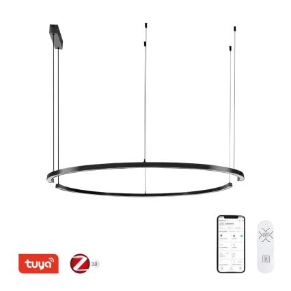 Immax NEO 07329L - LED stmievateľný luster na lane FINO LED/72W/230V 120 cm Tuya čierna + diaľkové ovládanie