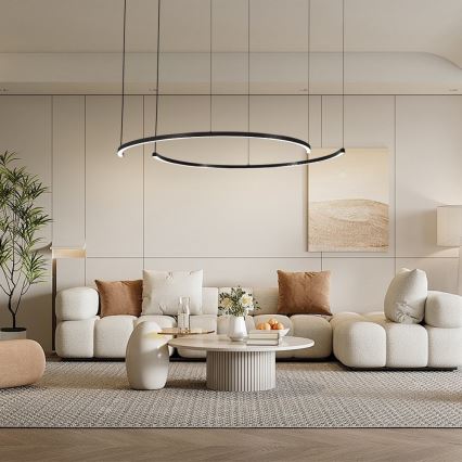 Immax NEO 07329L - LED stmievateľný luster na lane FINO LED/72W/230V 120 cm Tuya čierna + diaľkové ovládanie