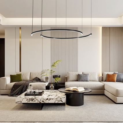 Immax NEO 07329L - LED stmievateľný luster na lane FINO LED/72W/230V 120 cm Tuya čierna + diaľkové ovládanie