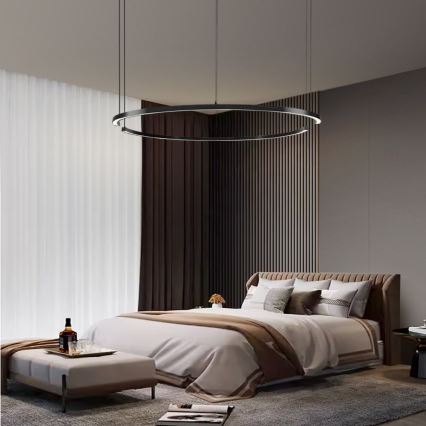 Immax NEO 07329L - LED stmievateľný luster na lane FINO LED/72W/230V 120 cm Tuya čierna + diaľkové ovládanie