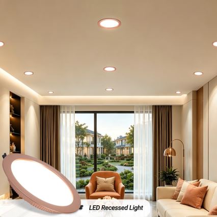 Immax NEO 07331L - LED stmievateľné podhľadové svietidlo DOWN LED/36W/230V Wi-Fi Tuya Ø 23 cm ružovo-zlaté