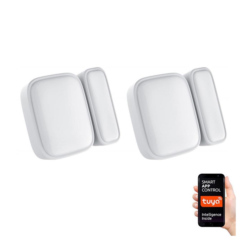 Immax NEO 07511L - SADA 2x Magnetické čidlo na okná a dvere SMART 1xCR2032  Zigbee Tuya