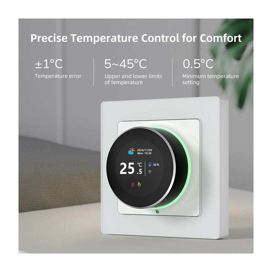Immax NEO 07534L - Termostat pre podlahové kúrenie SMART 230V/3A Wi-Fi Tuya