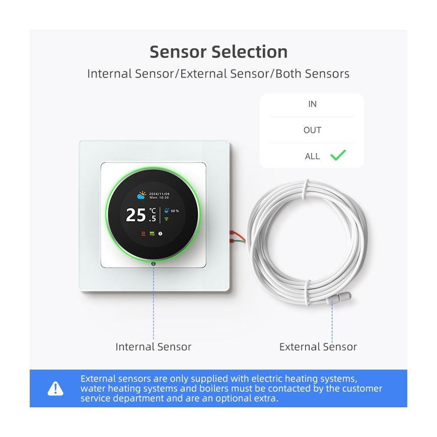Immax NEO 07534L - Termostat pre podlahové kúrenie SMART 230V/3A Wi-Fi Tuya