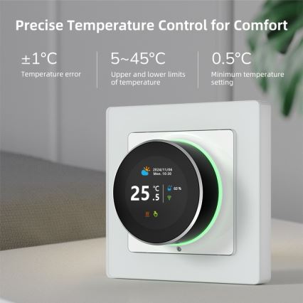 Immax NEO 07535L - Termostat pre elektrické podlahové kúrenie SMART 230V/16A Wi-Fi Tuya
