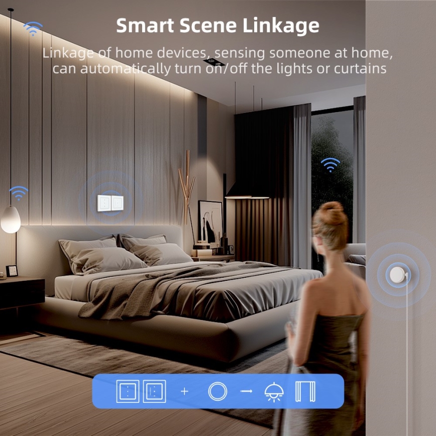 Immax NEO 07540L - Inteligentný vypínač na ovládanie žalúzií a roliet 230V Wi-Fi Tuya