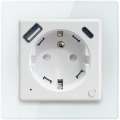 Immax NEO 07544L - Inteligentná zásuvka E 16A/230V + 1xUSB-A+1xUSB C PD 20W Wi-Fi