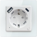 Immax NEO 07553L - Inteligentná zásuvka E 16A/230V + 1x USB-A + 1x USB-C PD 20W