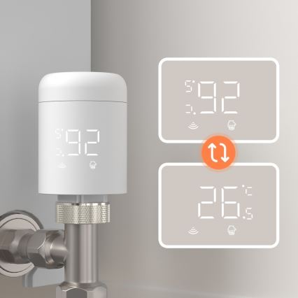 Immax NEO 07554L - Termostatická hlavica 3xAA