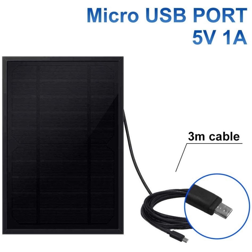 Immax NEO 07723L - Solárny panel 5W/5V/1A IP65