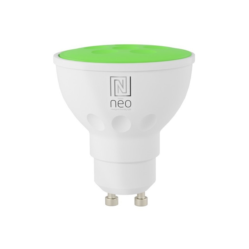 Immax NEO 07724L - LED RGB+CCT Stmievateľná žiarovka GU10/4,8W/230V 2700K Wi-Fi Tuya