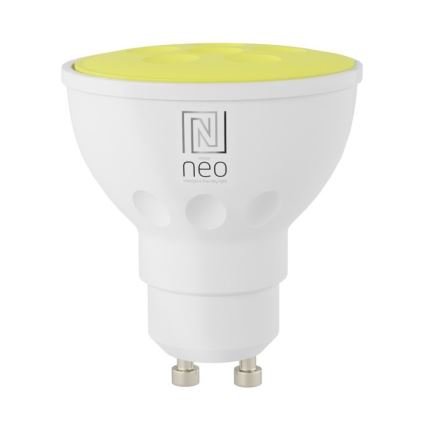 Immax NEO 07724L - LED RGB+CCT Stmievateľná žiarovka GU10/4,8W/230V 2700K Wi-Fi Tuya