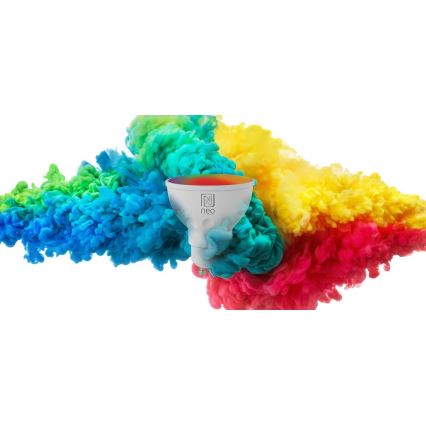 Immax NEO 07724L - LED RGB+CCT Stmievateľná žiarovka GU10/4,8W/230V 2700K Wi-Fi Tuya