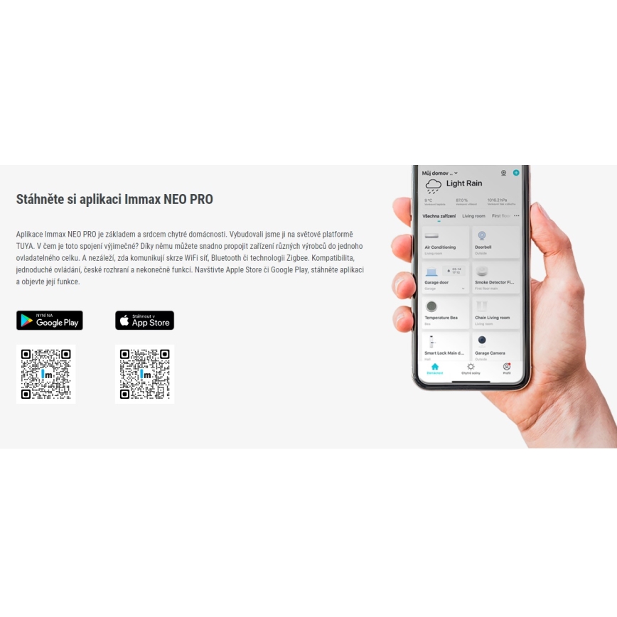 Immax NEO 07729L - Inteligentná vonkajšia kamera NEO LITE 1080p IP65 Wi-Fi Tuya