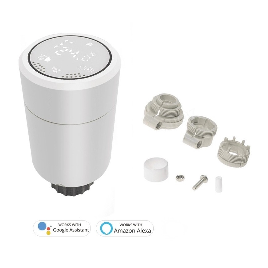 Immax NEO 07732L - Termostatická hlavica 2xAA/3V Tuya